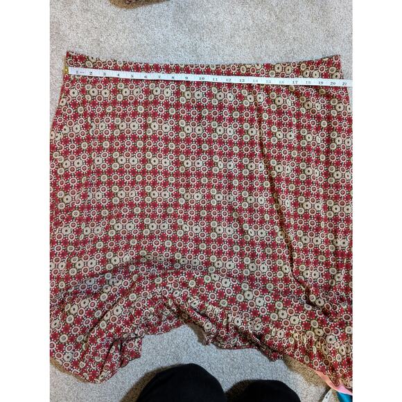 Western Pattern Ruffle Skirt - Picture 5 of 6